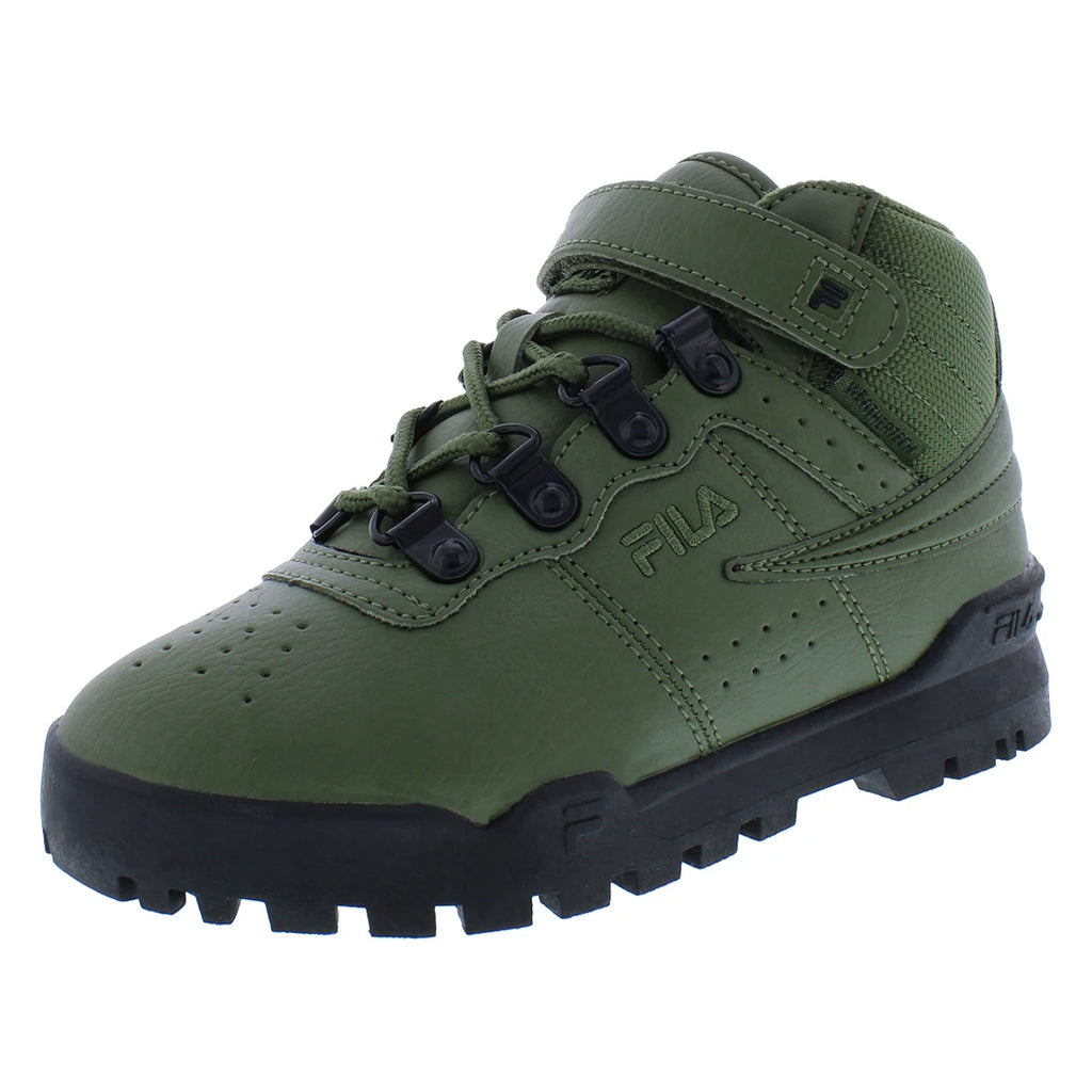 Fila F-13 Weather Tech PS Boys Shoes Color: Olive Green/Black  100% Authentic
