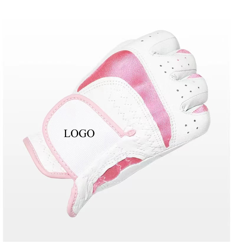 Manufacturer Custom Wholesale LOGO Golf Gloves Cabretta Leather for Women Men Kid Golf Sheepskin Golf Gloves