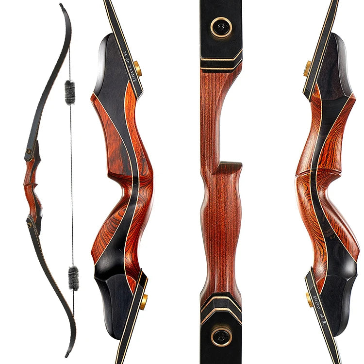 Hi Top Black 55Lbs Hoyt Archery Recurve Sets Competition Ancient Shooting Archery Bow and Arrows Set 62 Inches 30-60 Ibs Recurve