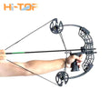 Hi Top Black 45Lbs Mini Compound Bow Archery China Compound Bow Mini Bow and Arrow Set for Hunting