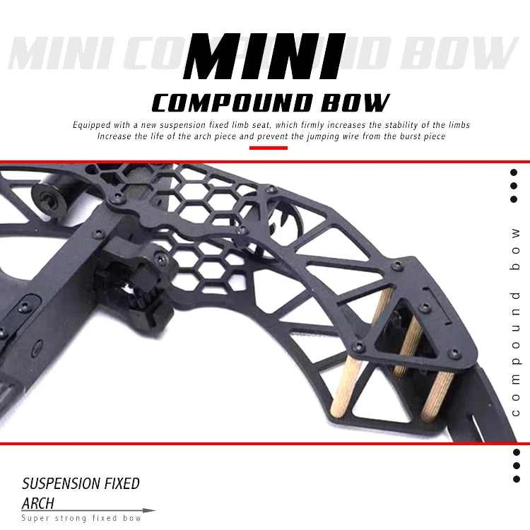 Hi Top Black 45Lbs Mini Compound Bow Archery China Compound Bow Mini Bow and Arrow Set for Hunting