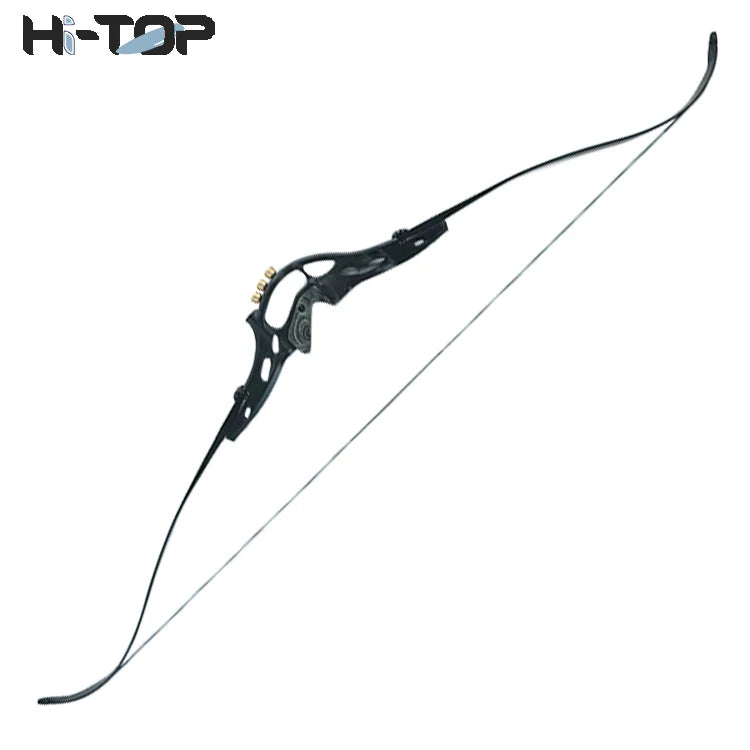 Hi Top Black 55Lbs Hoyt Archery Recurve Sets Competition Ancient Shooting Archery Bow and Arrows Set 62 Inches 30-60 Ibs Recurve