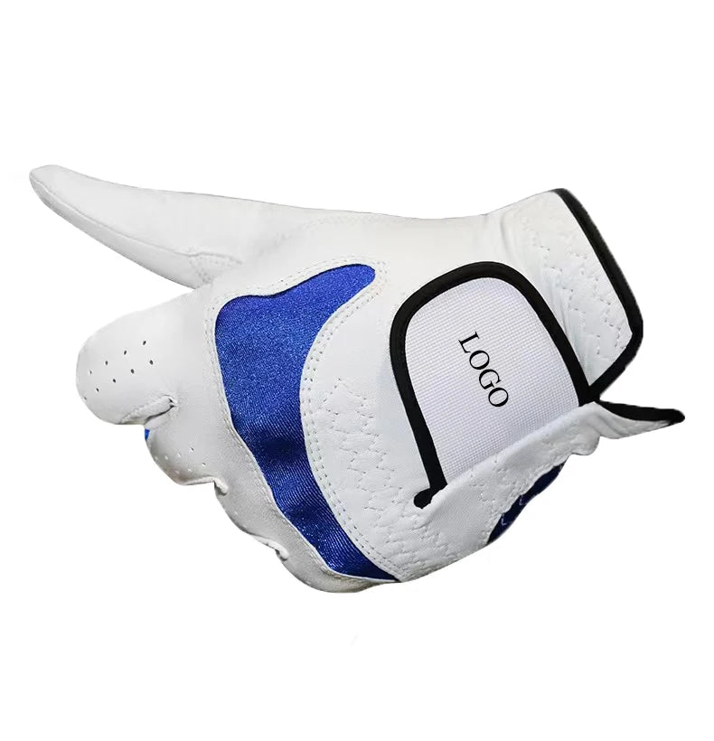 Manufacturer Custom Wholesale LOGO Golf Gloves Cabretta Leather for Women Men Kid Golf Sheepskin Golf Gloves