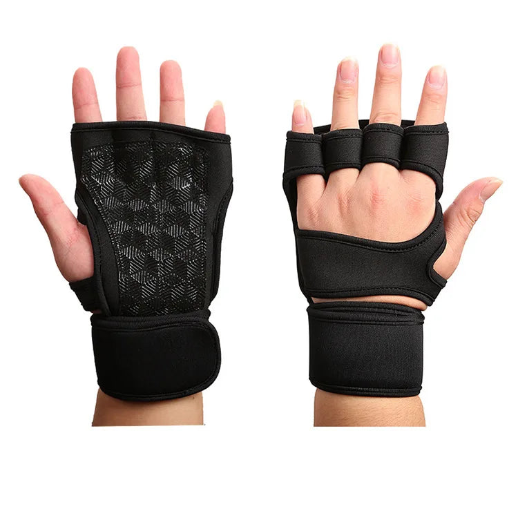 2025 Wholesale Half Finger Fitness Workout Sports Bodybuilding Training Custom Logo Cycling Gym Weight Lifting Gloves Men