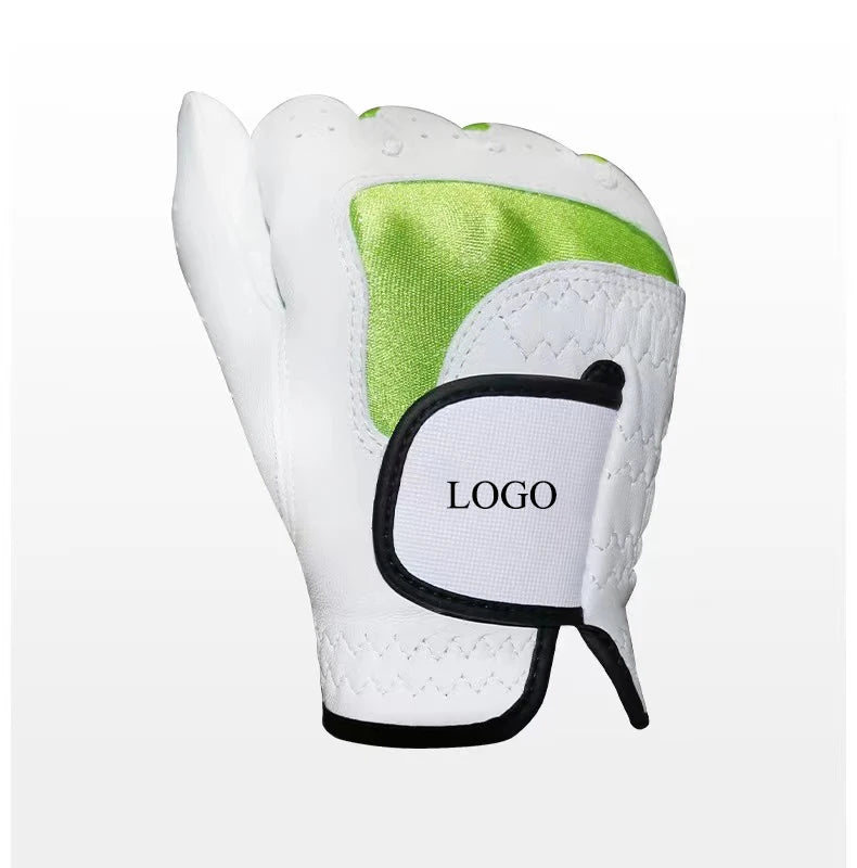Manufacturer Custom Wholesale LOGO Golf Gloves Cabretta Leather for Women Men Kid Golf Sheepskin Golf Gloves