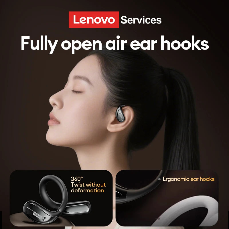 New Lenovo LE505 Wireless Bluetooth V6.0 Headphones ENC Noise Cancellation Low Latency Earbuds Long Battery Life Sport Earphones