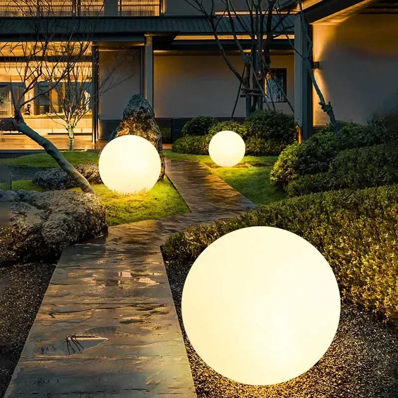 LED Ball Light Solar Lamp Outdoor Lawn Lamp Luminous Ball Pool Bedroom Table Party Garden Lighting Remote Control Waterproof