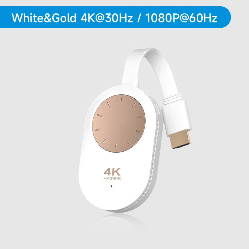 Hagibis Wireless HDMI-Compatible Display Dongle Adapter 4K@60Hz Wireless Extender for Laptop PC Smartphone HDTV Projector IOS