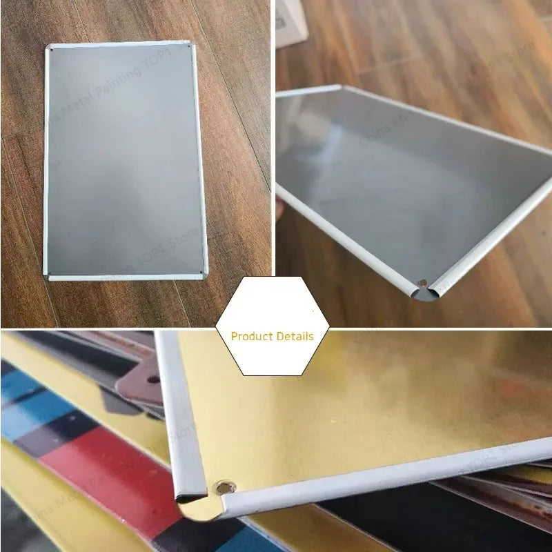 Vintage HD Pistol Metal Tin Sign, Retro Wall Decor for Home Bar Club Man Cave