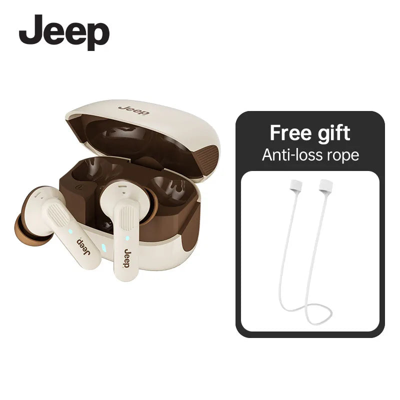 Jeep EW133 TWS Earphones Bluetooth 5.4 Noise Reduction Gaming Low Latency Earbuds HD Call With Mic Sports Headphones