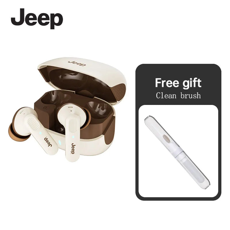 Jeep EW133 TWS Earphones Bluetooth 5.4 Noise Reduction Gaming Low Latency Earbuds HD Call With Mic Sports Headphones