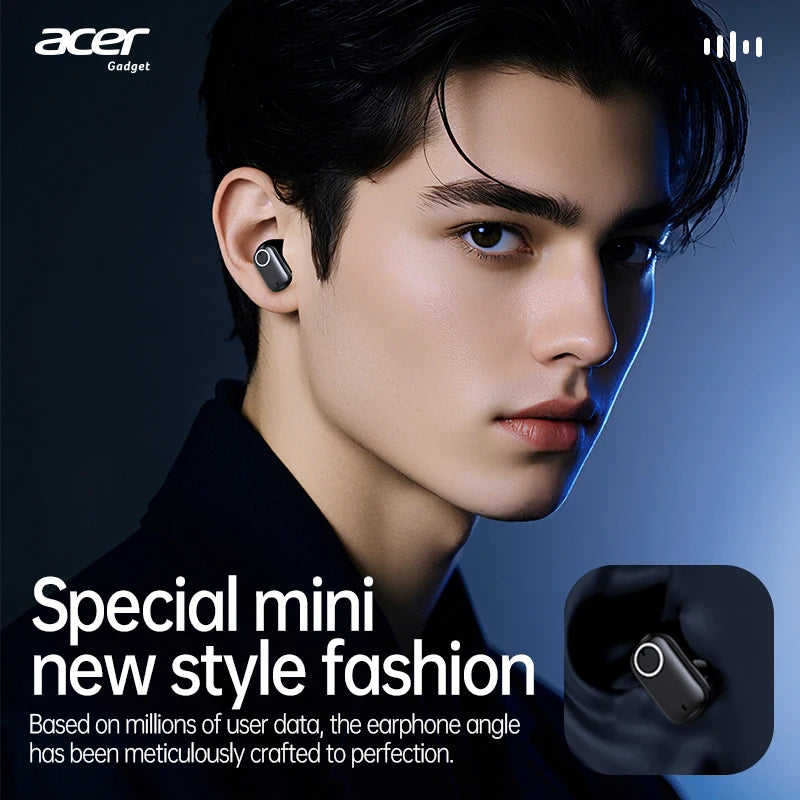 [Official Acer Product] Ohr501 Wireless Bluetooth Earphones In-Ear Design Comfortable for Wearing Sports Running Fitness Mobile Phone Tablet Laptop Multi-Device Compatible Recommended Gift for Lovers