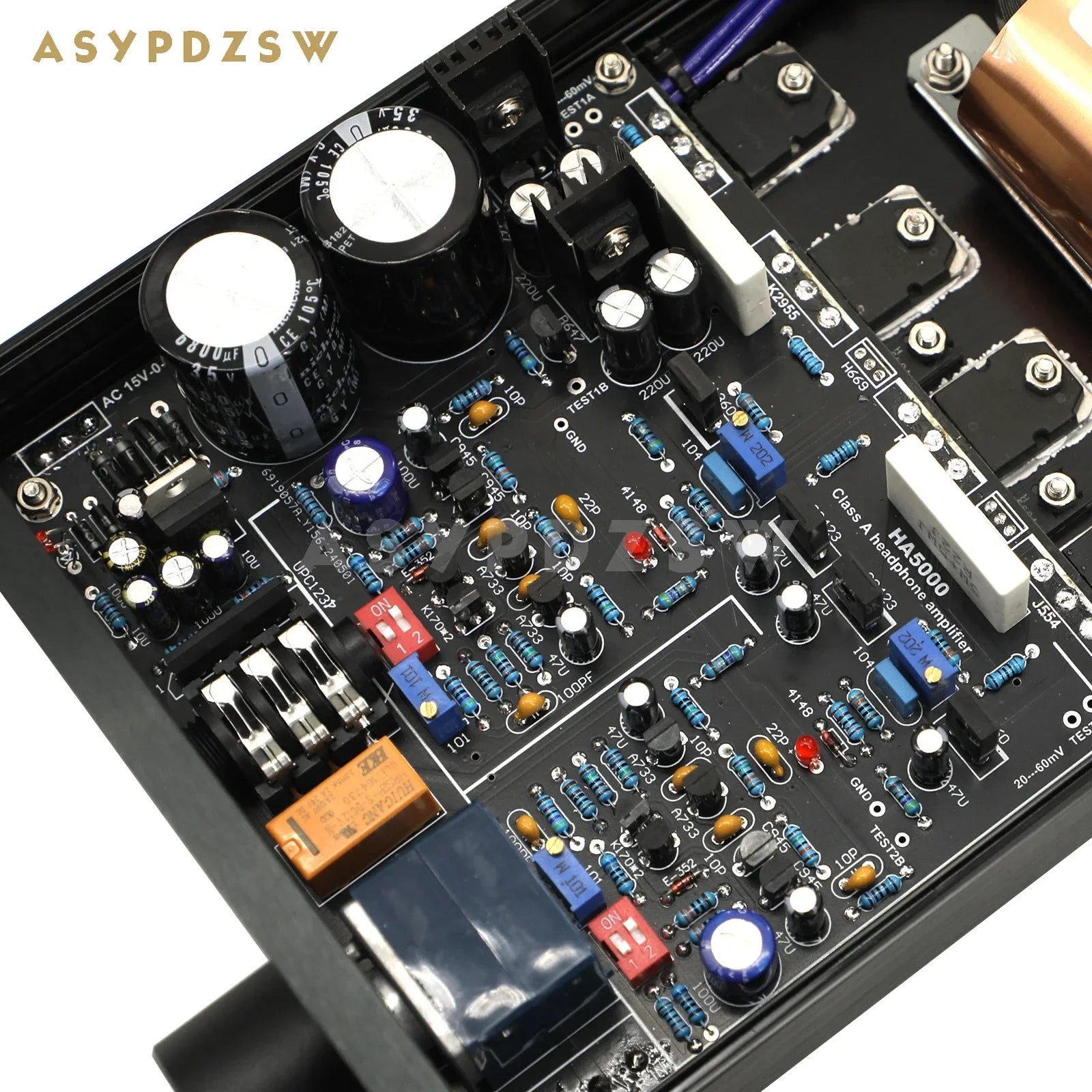 HA5K FET Pure Class A Headphone amplifier Base on Audio Tec-hnica HA5000 Amp circuit