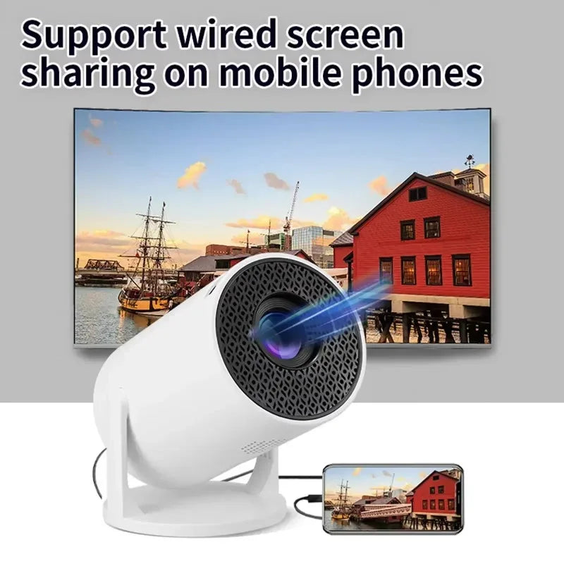 New  HY300  Projector 4K Android 11  Wifi6 290ANSI Allwinner H713 BT5.0 1080P 1280*720P Cinema Outdoor Portable Projetors ﻿