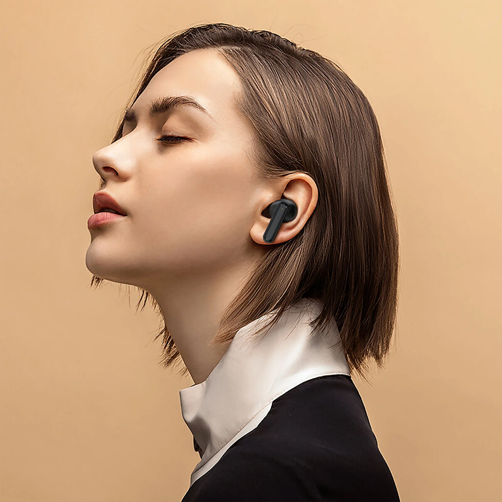 ACEFAST Smart Touch Screen Wireless Earphones 35dB ANC ENC Noise Reduction Bluetooth 5.4 Music Sports EQ Earbuds 32H Standby W6