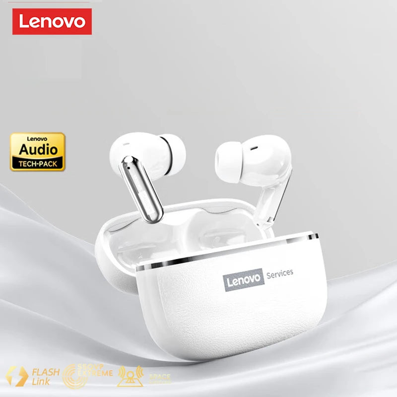 Lenovo LE208 TWS Bluetooth 6.0 Wireless Leather Earphones Stereo ENC Noise Cancelling Headphone 38ms Low Latency Gaming Headset