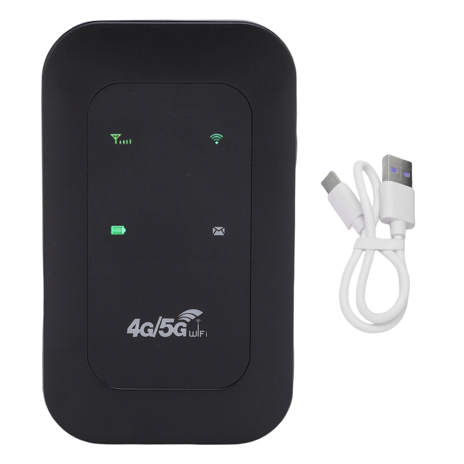 Portable WiFi Hotspot 300Mbps SIM Slot Supports 10 Devices Stable Connection 4G 5G Mobile Router Hotspot for RV for Outdoor