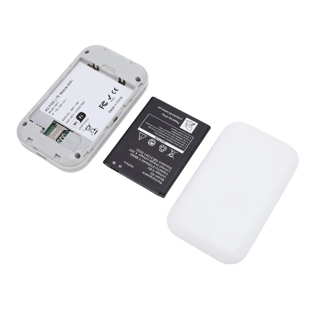 Portable WiFi Hotspot 300Mbps SIM Slot Supports 10 Devices Stable Connection 4G 5G Mobile Router Hotspot for RV for Outdoor