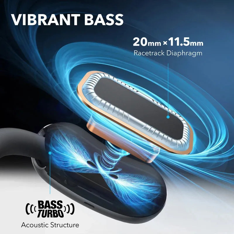 Soundcore AeroFit 2 par Anchor Headphones Bluetooth à oreille ouverte wireless leiegu sports headphones connection stable