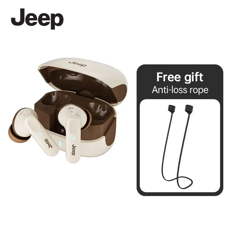 Jeep EW133 TWS Earphones Bluetooth 5.4 Noise Reduction Gaming Low Latency Earbuds HD Call With Mic Sports Headphones