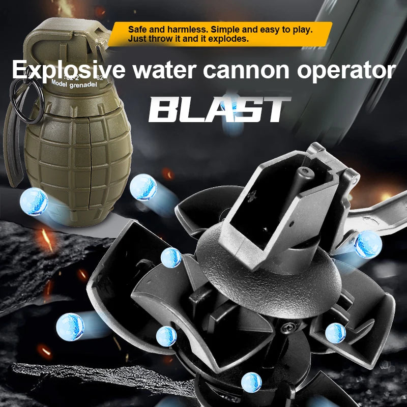 Grenade en Nylon réutilisable modèle M67 Burst Mine Grenade d'eau rebondissante fumée Grenade et autres 10 Airsoft différents