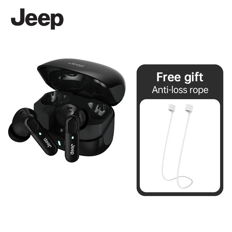 Jeep EW133 TWS Earphones Bluetooth 5.4 Noise Reduction Gaming Low Latency Earbuds HD Call With Mic Sports Headphones