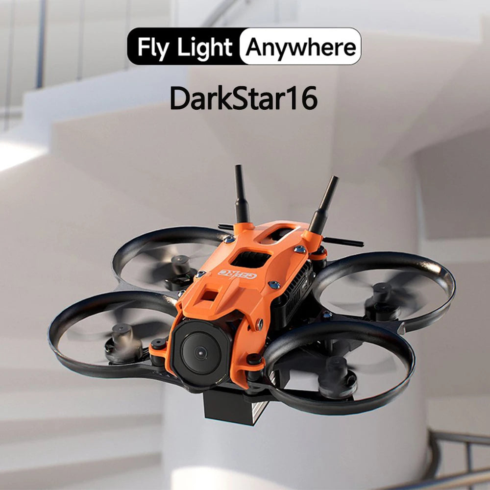 GEPRC DarkStar16 WTFPV/O4 Pro TinyWhoop with O4 Camera 1.6 Inch FPV Drone PNP, ELRS 2.4G Receiver TAKER F411-12A-E 1-2S AIO