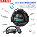ERAZER X8 AI Translator Earbuds Gaming Bluetooth 5.4 Wireless Headphones Low latency HD Call Earphones with Mic Waterproof