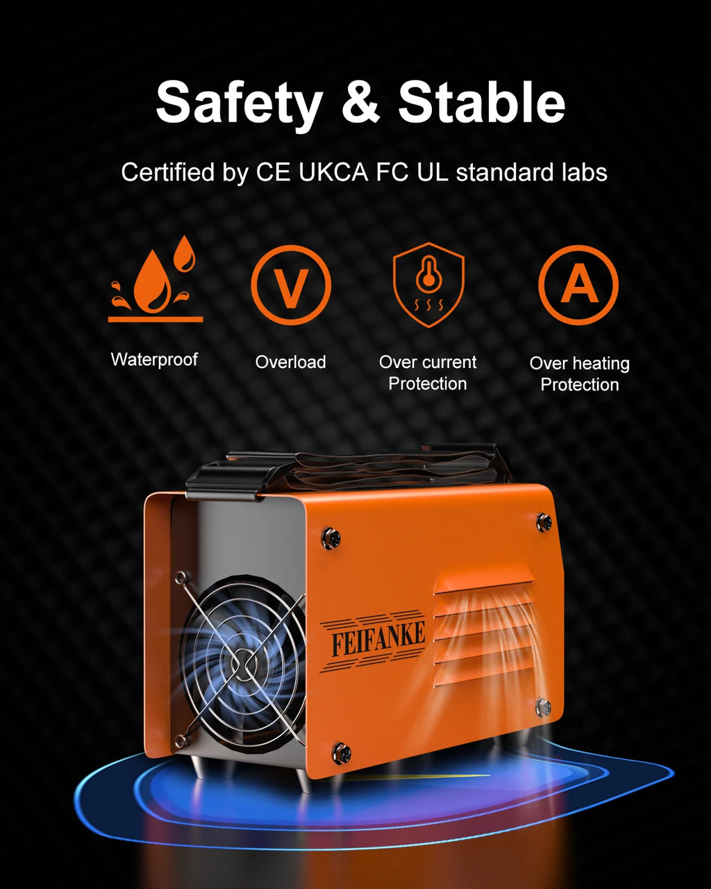 FEIFANKE ARC140 Mini Welding Machine MMA/GASLESS MIG/LIFT TIG 120 Welder Flux Core Welder for Carbon Steel Stainless Steel