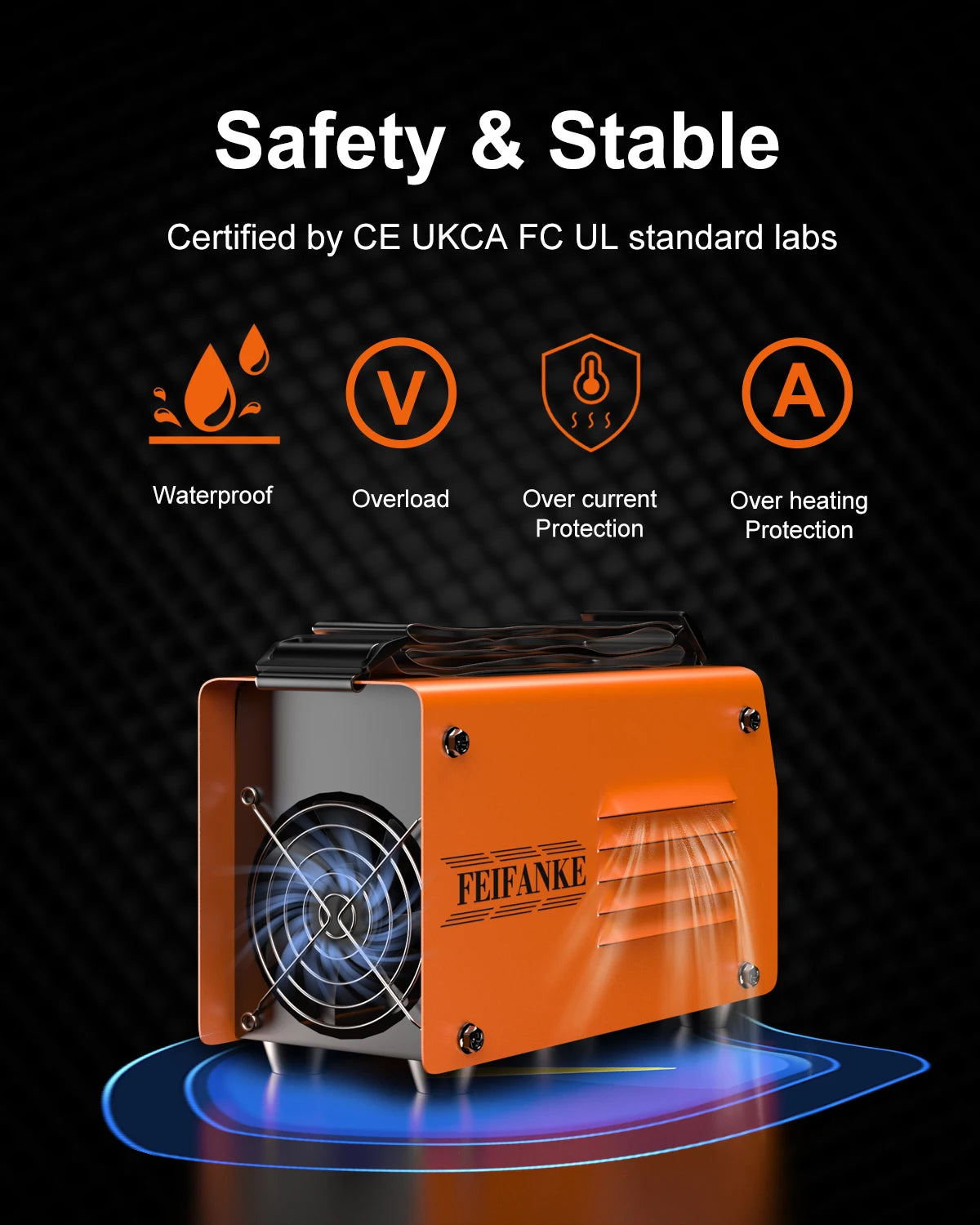FEIFANKE ARC140 Mini Welding Machine MMA/GASLESS MIG/LIFT TIG 120 Welder Flux Core Welder for Carbon Steel Stainless Steel
