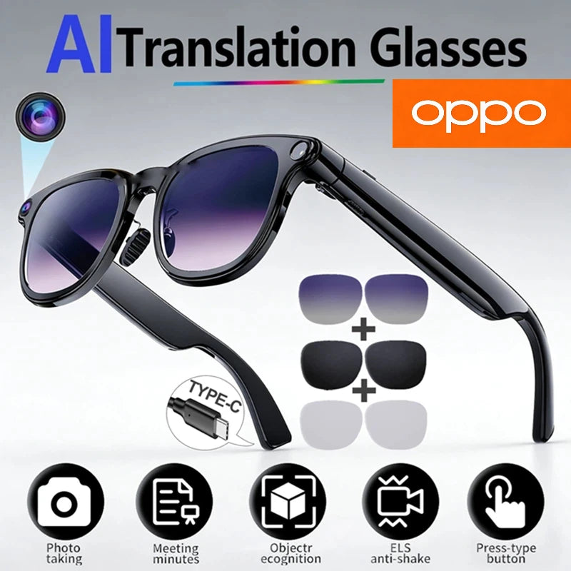 OPPO AI Smart Glasses Multifunctional Camera For Taking Photos And Recording Videos Real-time Translation AI Recognition 2026