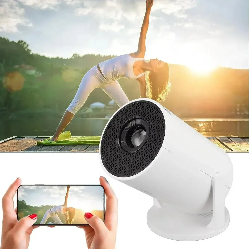 New  HY300  Projector 4K Android 11  Wifi6 290ANSI Allwinner H713 BT5.0 1080P 1280*720P Cinema Outdoor Portable Projetors ﻿