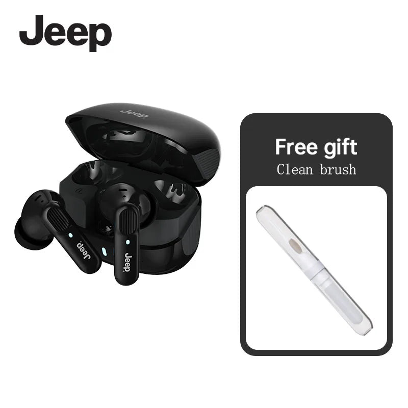 Jeep EW133 TWS Earphones Bluetooth 5.4 Noise Reduction Gaming Low Latency Earbuds HD Call With Mic Sports Headphones