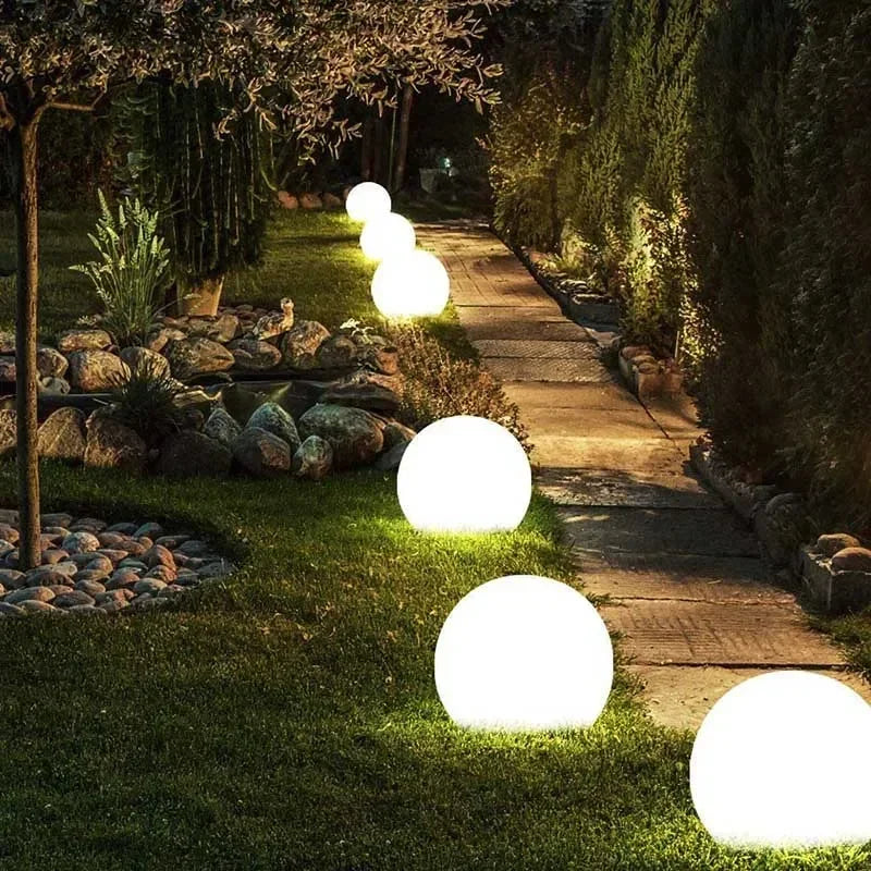 LED Ball Light Solar Lamp Outdoor Lawn Lamp Luminous Ball Pool Bedroom Table Party Garden Lighting Remote Control Waterproof