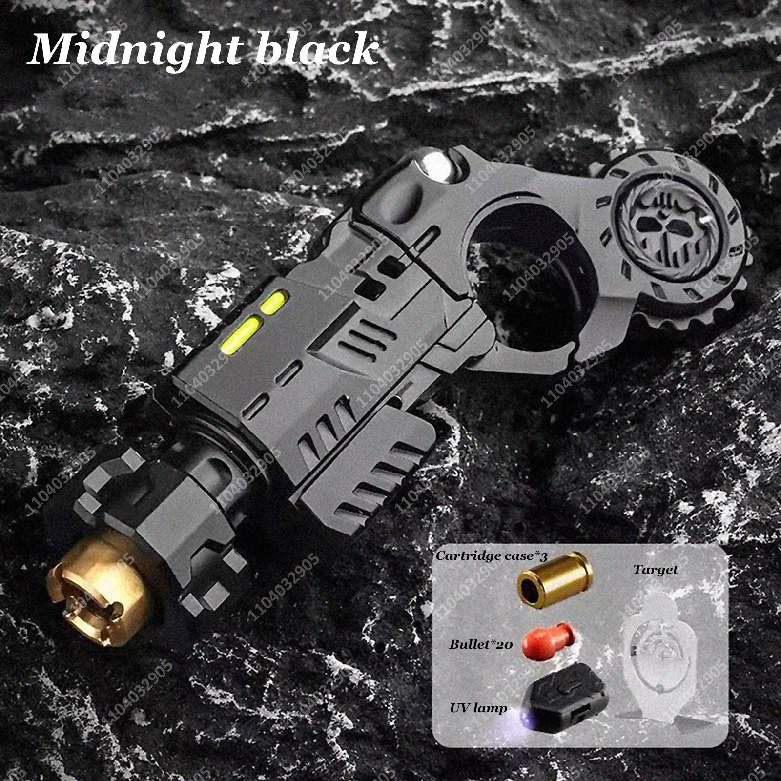 EDC Toy Fidgets Toy Spinner Metal Ratchet Rotation Ring Black Tech Fidget Gear Gadget Tool Stress Relief Anti-Anxiety For Adults
