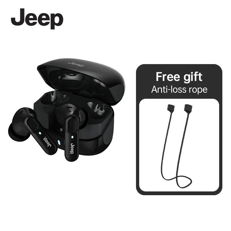 Jeep EW133 TWS Earphones Bluetooth 5.4 Noise Reduction Gaming Low Latency Earbuds HD Call With Mic Sports Headphones