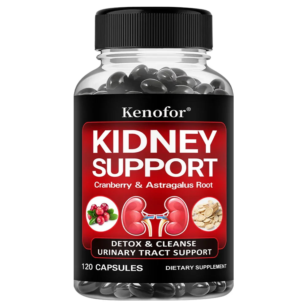 Kidney Support Cleanse Detox Supplement - with Cranberry and Astragalus Root - Supports Urinary Tract and Bladder Health