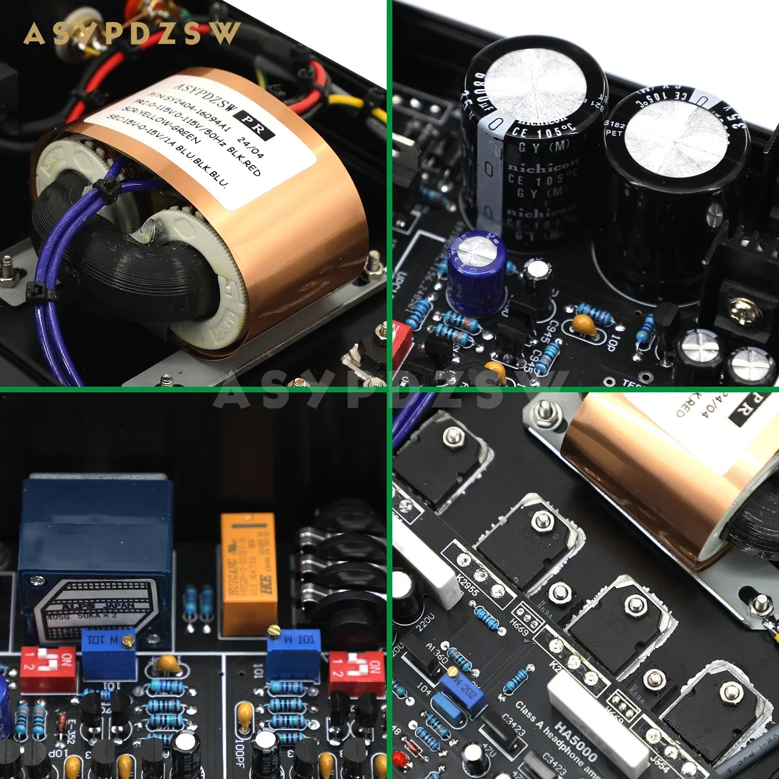 HA5K FET Pure Class A Headphone amplifier Base on Audio Tec-hnica HA5000 Amp circuit
