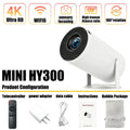New  HY300  Projector 4K Android 11  Wifi6 290ANSI Allwinner H713 BT5.0 1080P 1280*720P Cinema Outdoor Portable Projetors ﻿