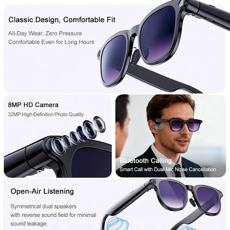 OPPO AI Smart Glasses Multifunctional Camera For Taking Photos And Recording Videos Real-time Translation AI Recognition 2026